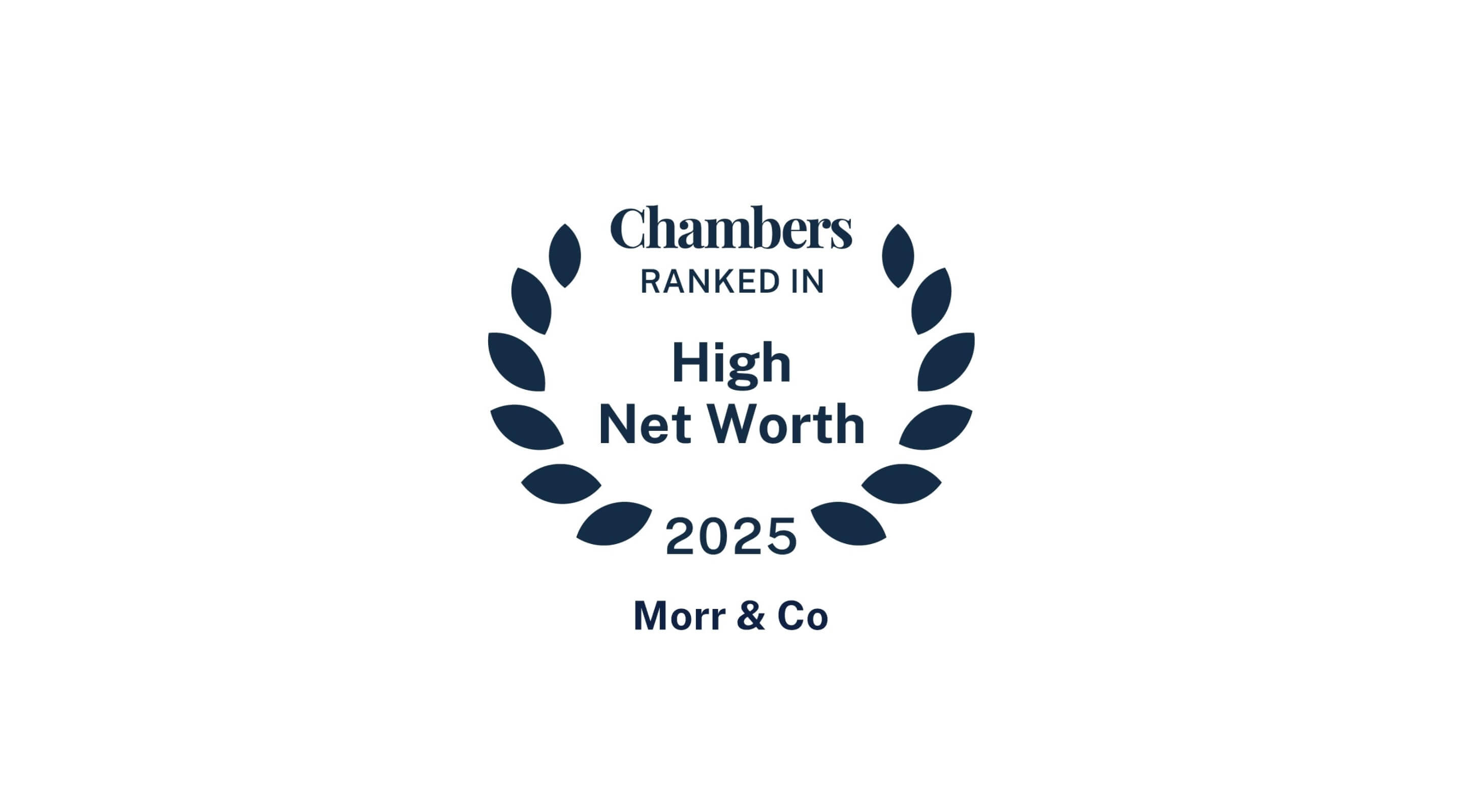 Morr & Co ranked in Chambers & Partners High Net Worth Guide 2025