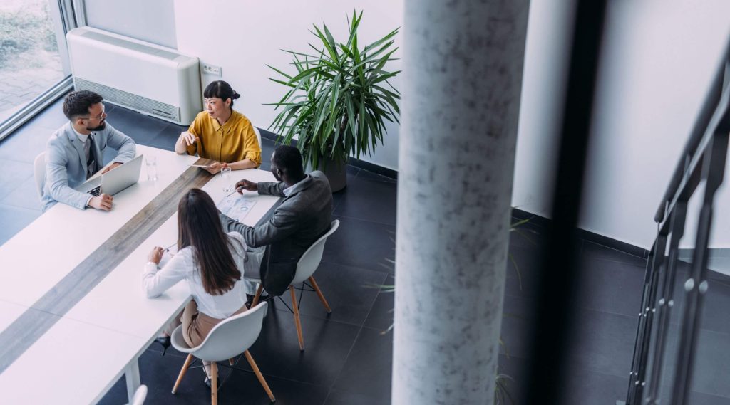 Board meeting, amongst business professionals